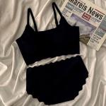 Women’s Seamless Bra and Panty Set – Cotton Padded Camisole with Adjustable Straps