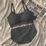 Women’s Seamless Bra and Panty Set – Cotton Padded Camisole with Adjustable Straps