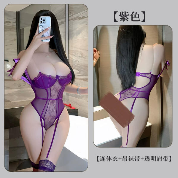 Women’s Sheer Mesh Bodysuit – Multi-Color Sexy Cutout Erotic Lingerie for Summer Nights