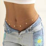 Women’s Rhinestone Waist Chain – Sexy Transparent Crystal Body Jewelry