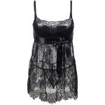 Plus Size Lace Black Lingerie Dress – Sexy See Through Nightwear for Curvy Women