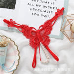 Women’s Sexy Lace Butterfly Embroidered Panties – Low Waist Sheer Thong in Multiple Colors