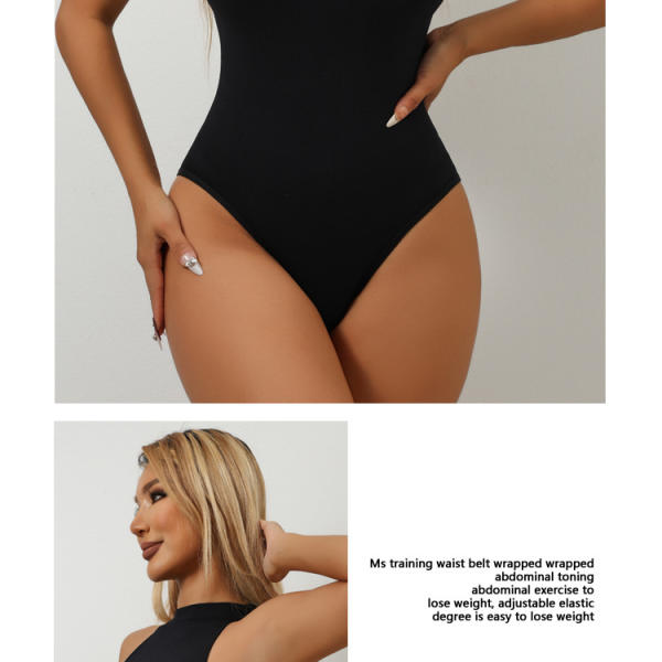 Women’s Seamless Shapewear Bodysuit – High Neck Slimming Full Body Tummy Control